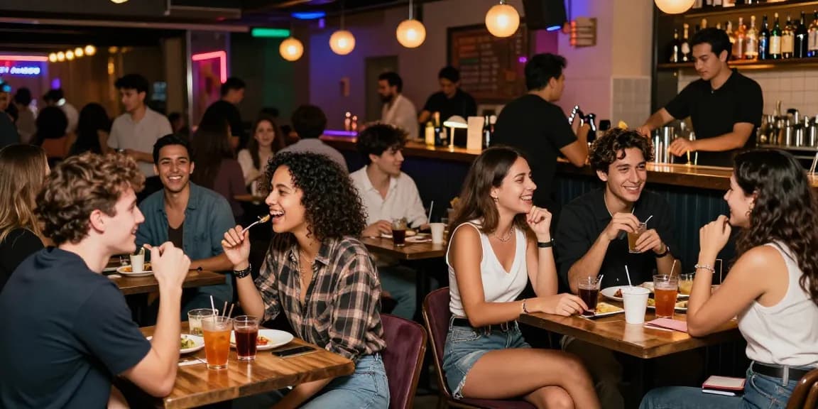 Socializing at a 유흥사이트 with friends enjoying drinks and nightlife.