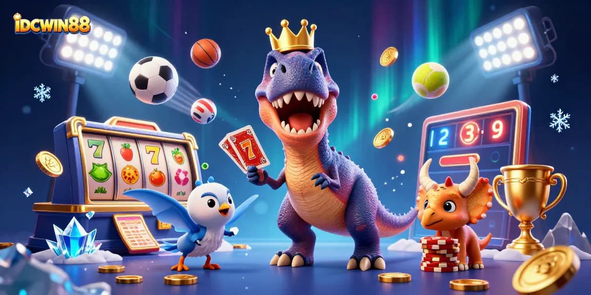 Play at IDCWIN88 and enjoy a thrilling experience with 3D characters, slot reels, and dynamic game elements.