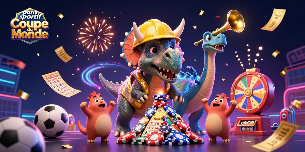 Pariez sur la Coupe du Monde avec vos personnages 3D préférés, animations joyeuses et éléments sportifs intégrés.