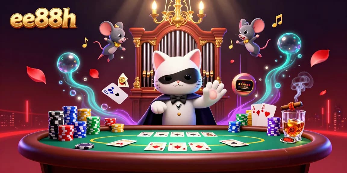 Engage in thrilling gaming moments at ee88h with a vibrant casino scene featuring iconic characters.