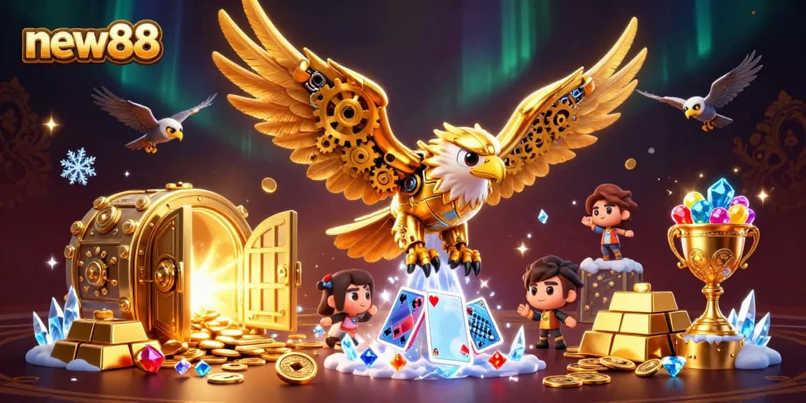 Experience thrilling online gaming with new88's dazzling casino scene of riches and excitement.