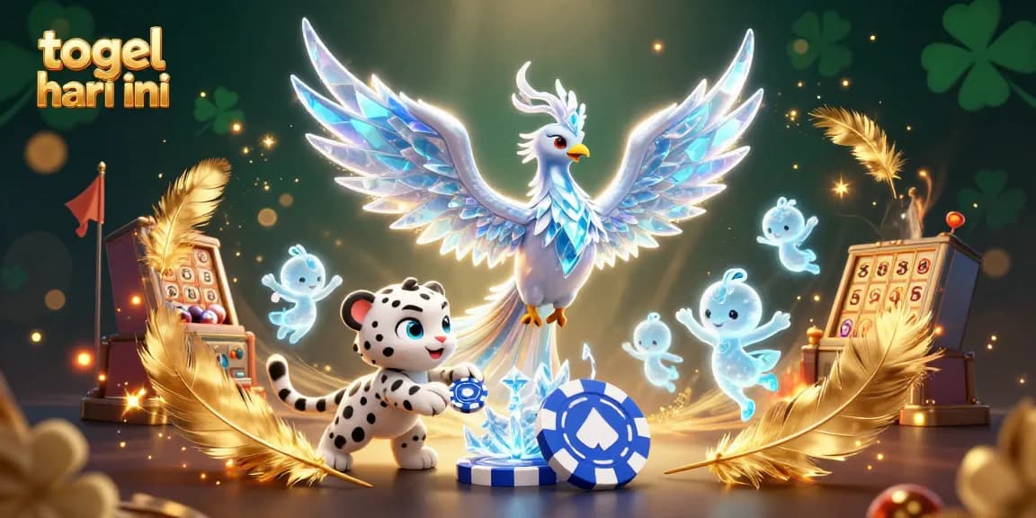 Experience thrilling togel hari ini action with a vibrant illustration of mythical characters and lottery elements.