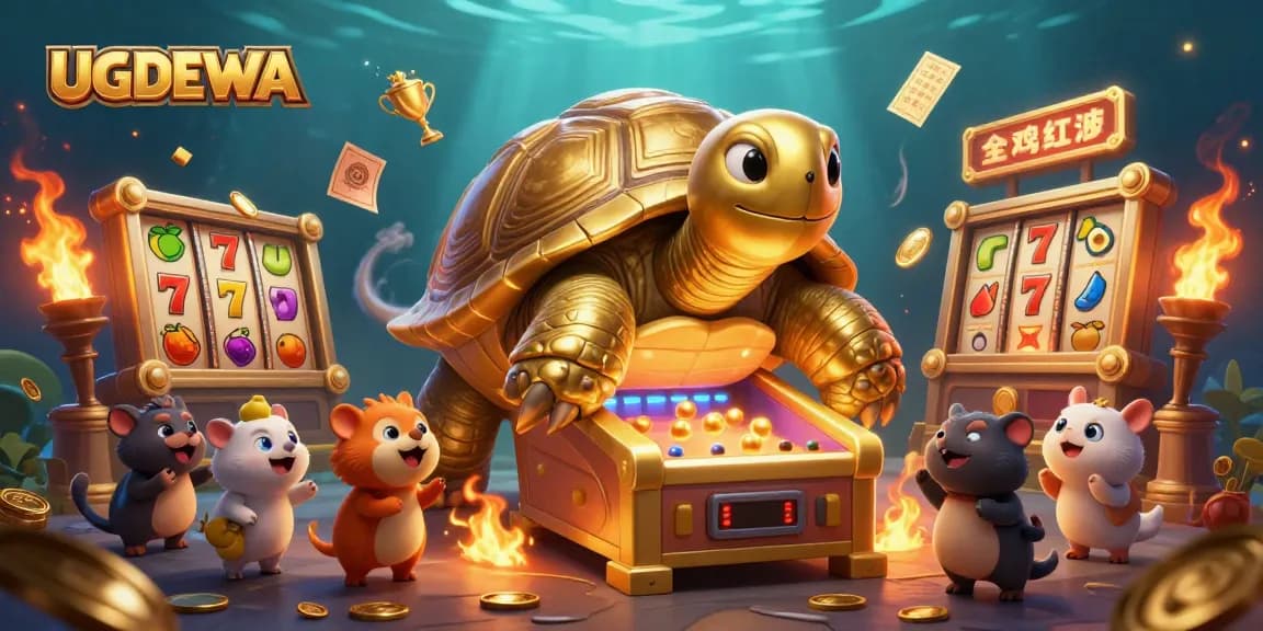 Play engaging slots at UGDEWA with vibrant 3D illustrations and exciting game elements.