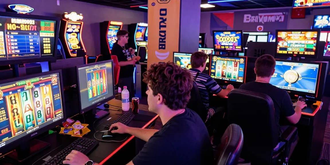Exciting gaming environment at situs gacor with players enjoying popular slot games and vibrant atmosphere.