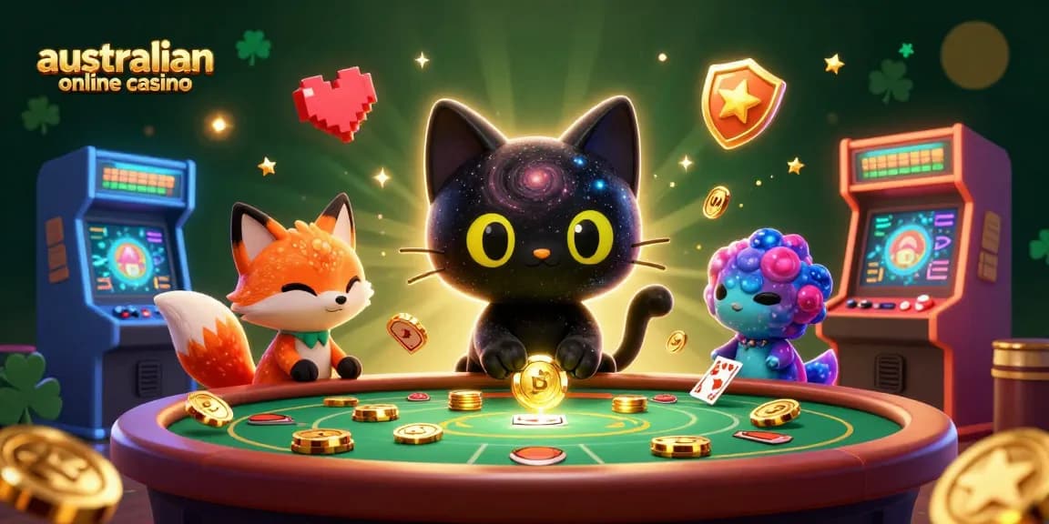 Engage in thrilling gaming action at the australian online casino with this vibrant cosmic scene.