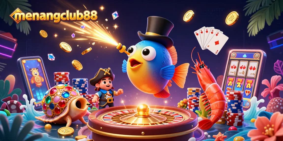 Experience exciting gaming adventures with menangclub88, featuring vibrant creatures and dynamic casino elements.