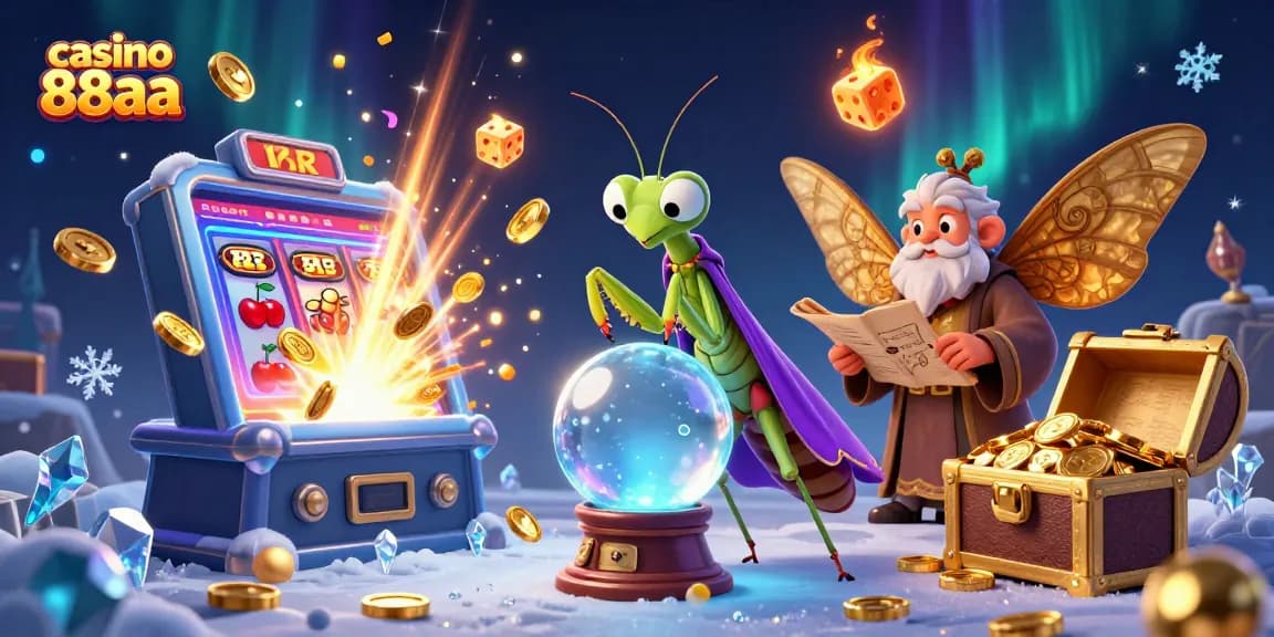 Experience excitement with casino 88aa as a fortune teller and a librarian amidst a jackpot explosion.