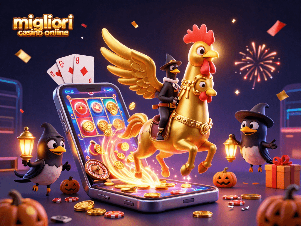 Scopri i migliori casino online con un gallo dorato e avventure di gioco entusiasmanti.