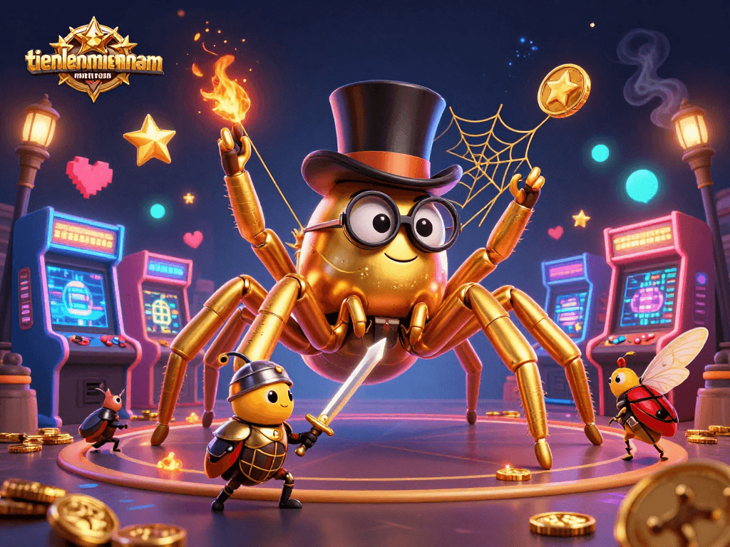 Experience thrilling gameplay with tienlenmiennam, featuring interactive characters and vibrant casino elements.