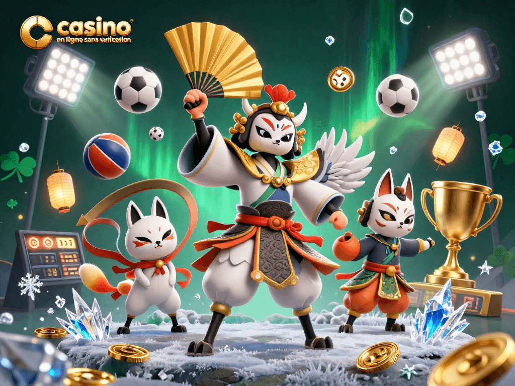 Jouez sur un casino en ligne sans vérification avec des personnages traditionnels et des éléments de jeu dynamique.