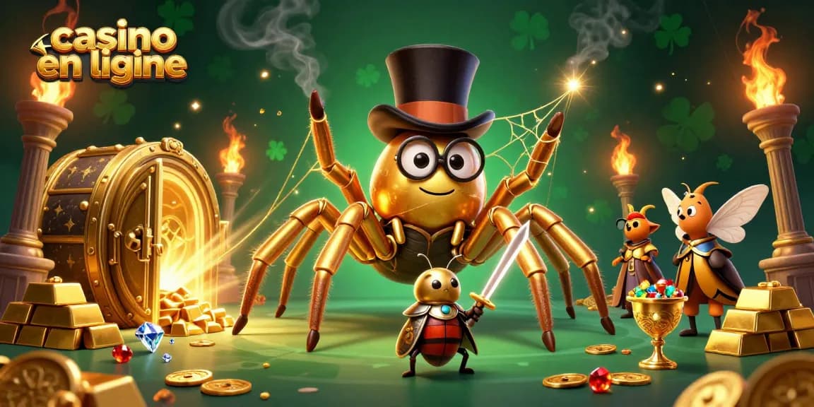 Entrez dans le monde du casino en ligne avec une scène animation captivante