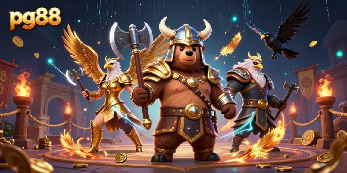 Experience thrilling gameplay at pg88 with vibrant 3D characters and dynamic casino elements.