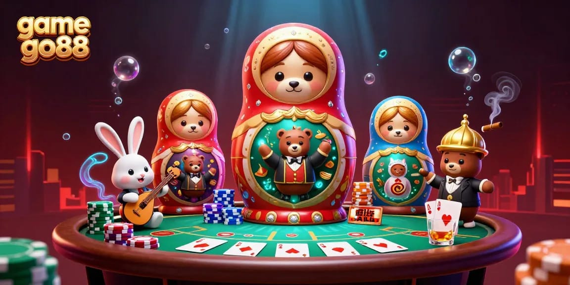 Engage with exciting gameplay in game go88, featuring lively cartoon characters and vibrant casino elements.