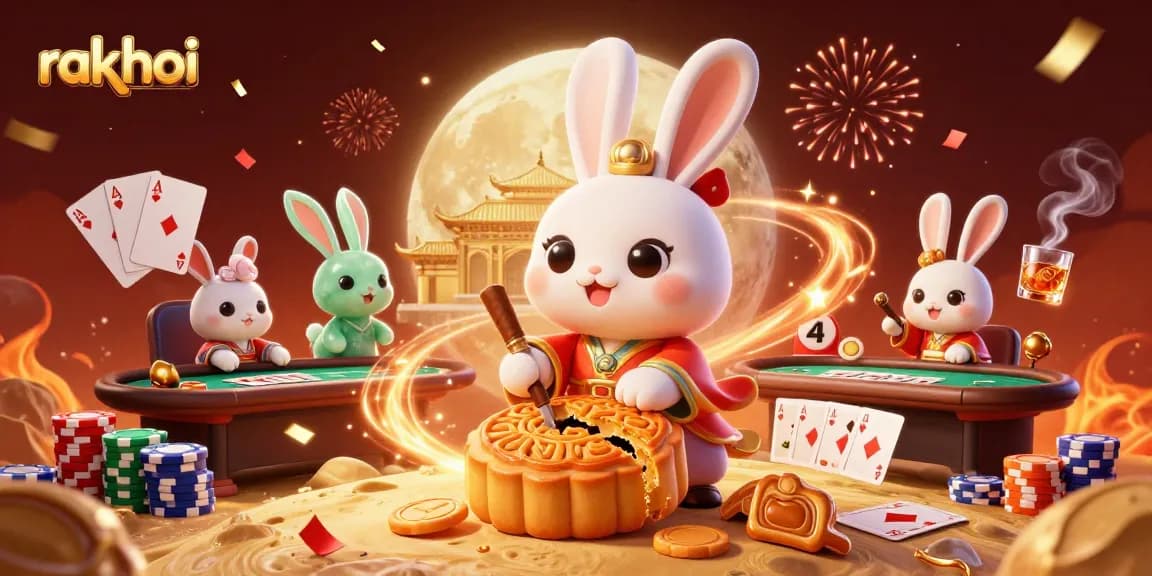 Join the rakhoi moon rabbit and jade buddy for an exciting poker night with dynamic gambling elements.
