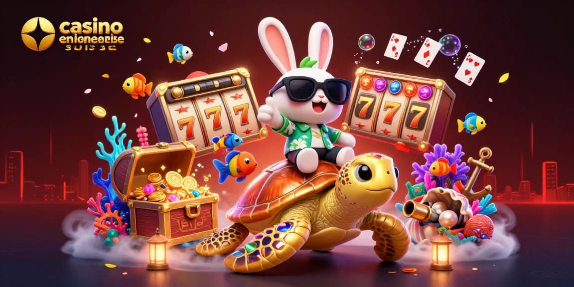 Obtenez des gains dans le casino en ligne suisse avec un lapin chanceux et une tortue d'or