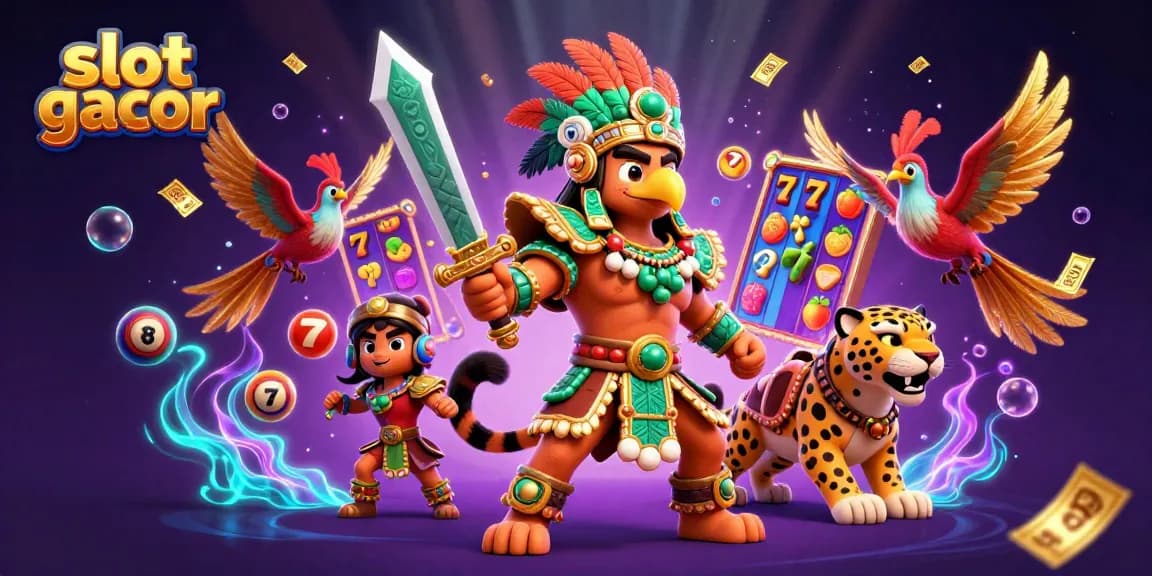 Experience thrilling gameplay with slot gacor featuring vibrant colors and dynamic characters.
