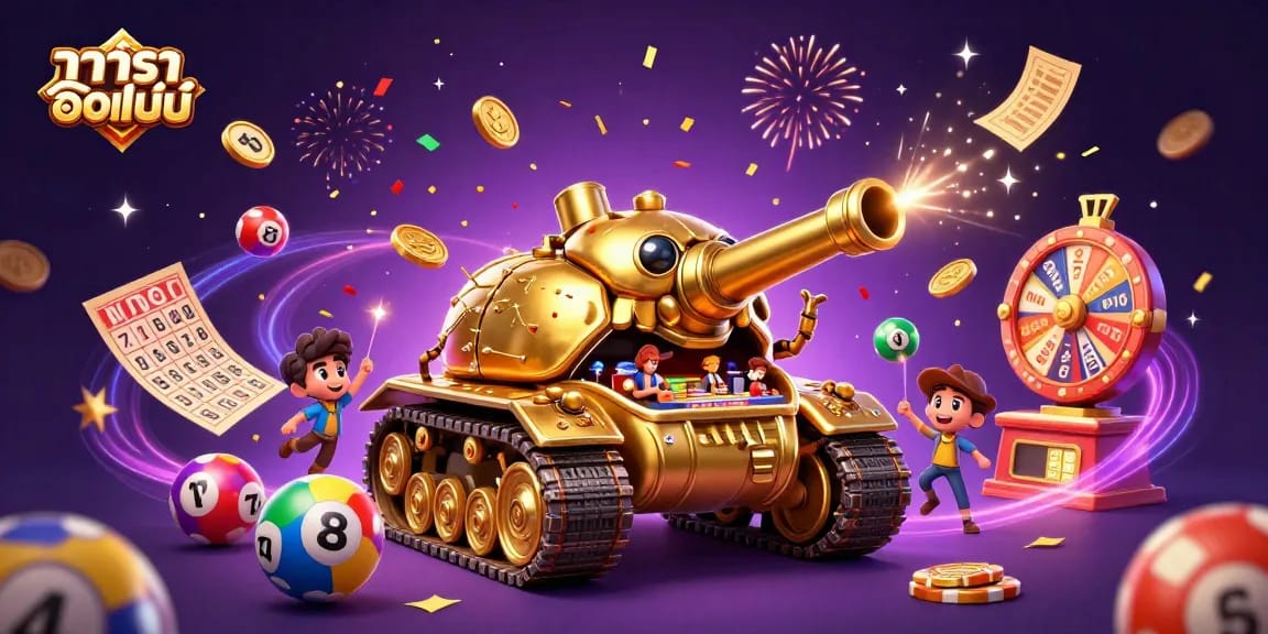 Engage in บาคาร่าออนไลน์ with a vibrant 3D casino scene featuring a unique beetle tank casino.