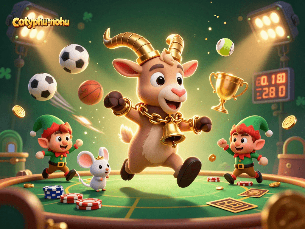 Engage in the thrilling cotyphu-nohu online game featuring Krampus and festive gremlins in action!