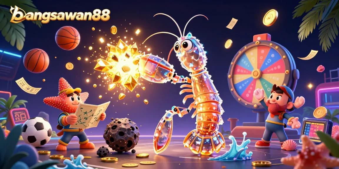 Bets on bangsawan88: dynamic illustration of sports betting excitement with vibrant visuals.