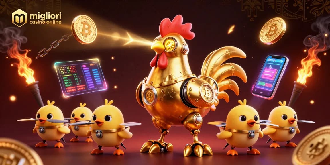 Scopri i migliori casino online e divertiti con il nostro fantastico robot gallo d'oro e i suoi droni