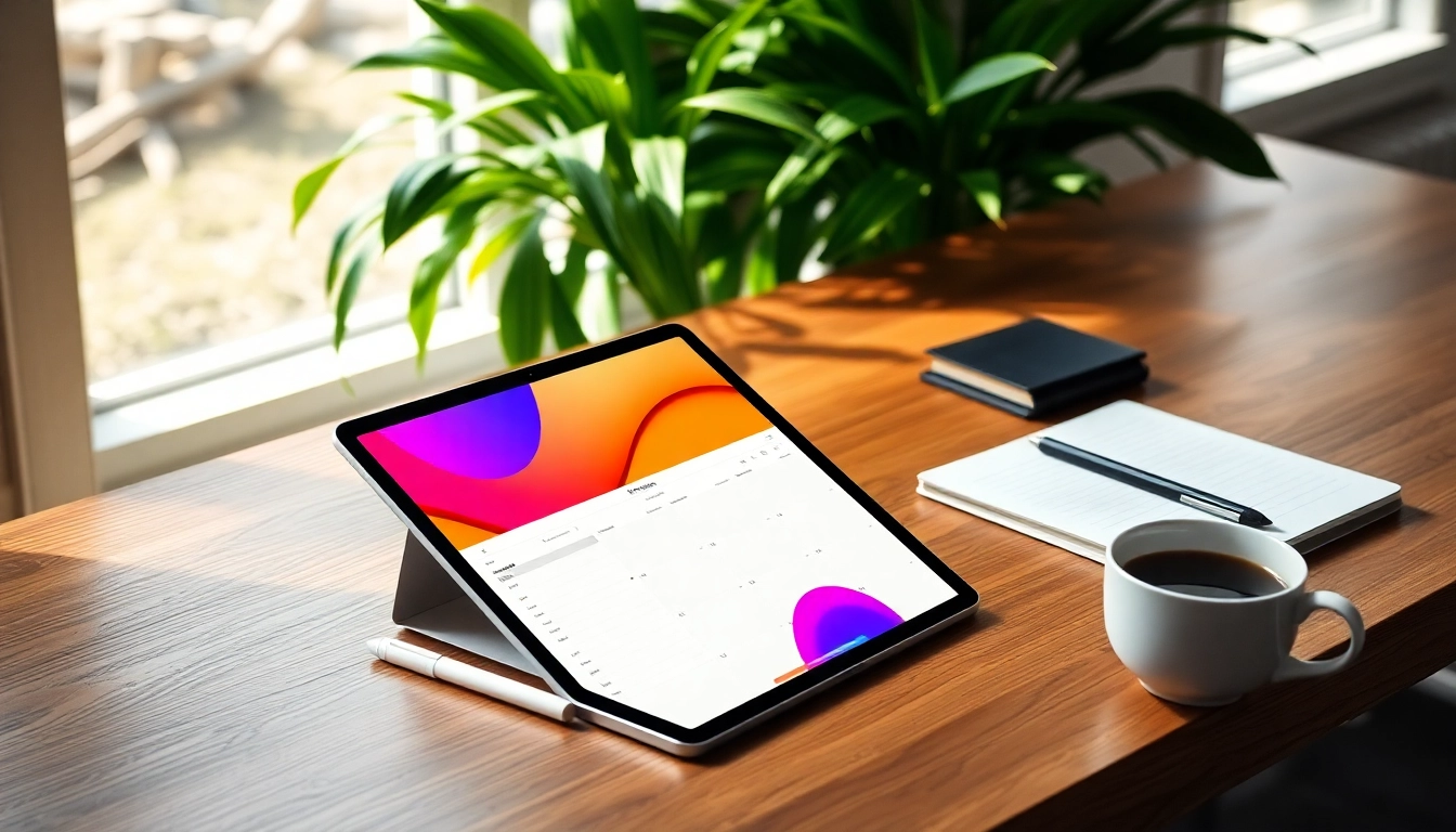 Experience the efficiency of Digital Planners For iPad showcased on a modern workspace.