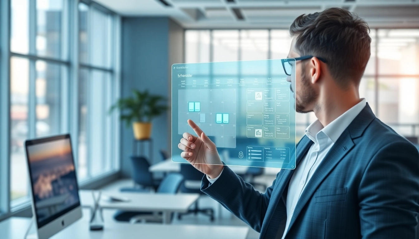 Enhance productivity with the best AI scheduling assistant in a modern workspace.