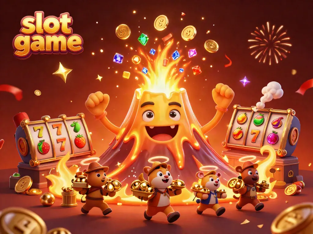 Menangkan slot game dengan ratusan juta di volcano ceria yang memancarkan koin dan harta.