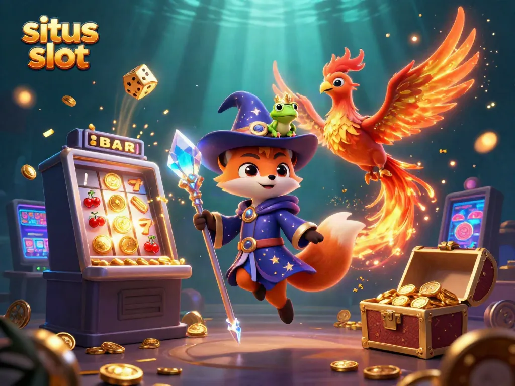 Menggali jackpot di situs slot dengan mesin slot dan karakter 3D yang memukau.