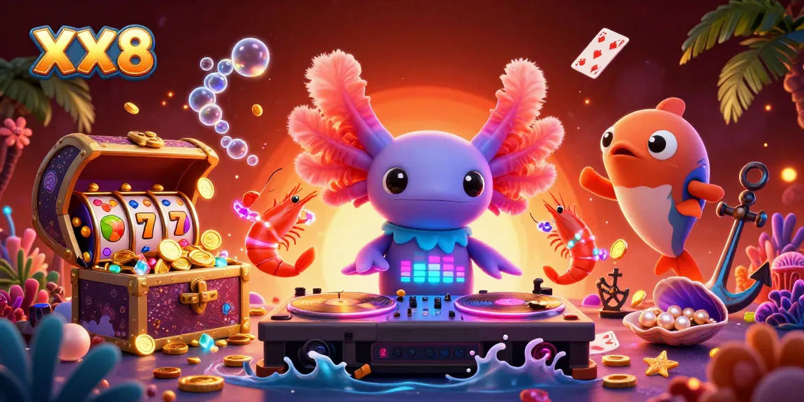 Engage with the thrilling XX8 underwater casino scene featuring vibrant characters and gameplay.