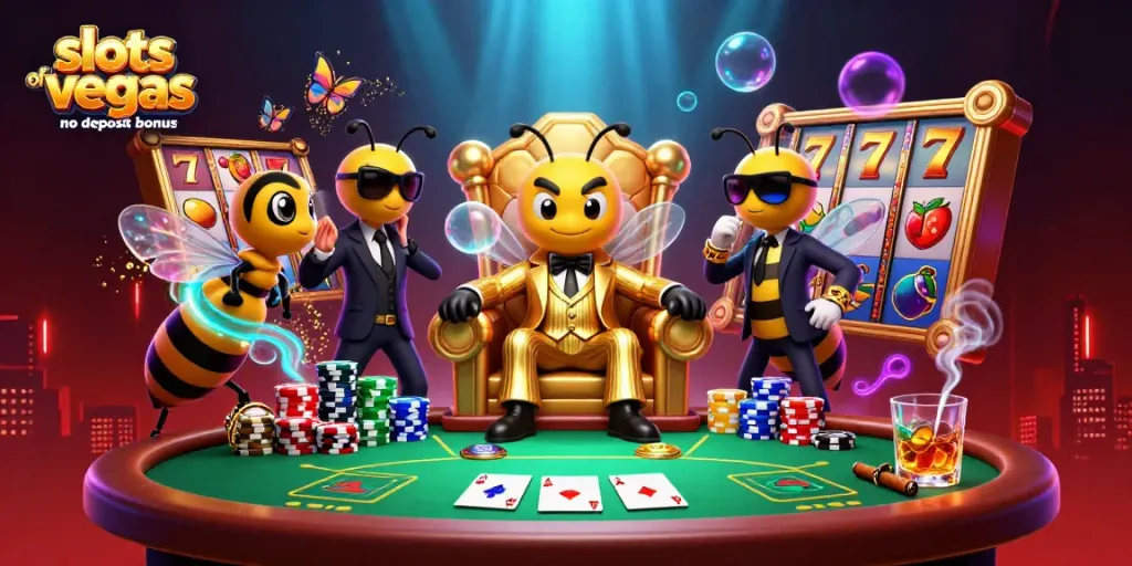 Experience thrilling gameplay with slots of vegas no deposit bonus featuring vibrant slot reels and energetic characters.