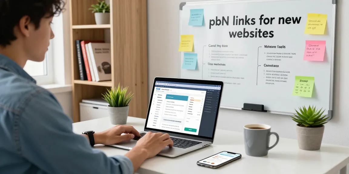 SEO expert analyzing pbn links for new websites in modern office