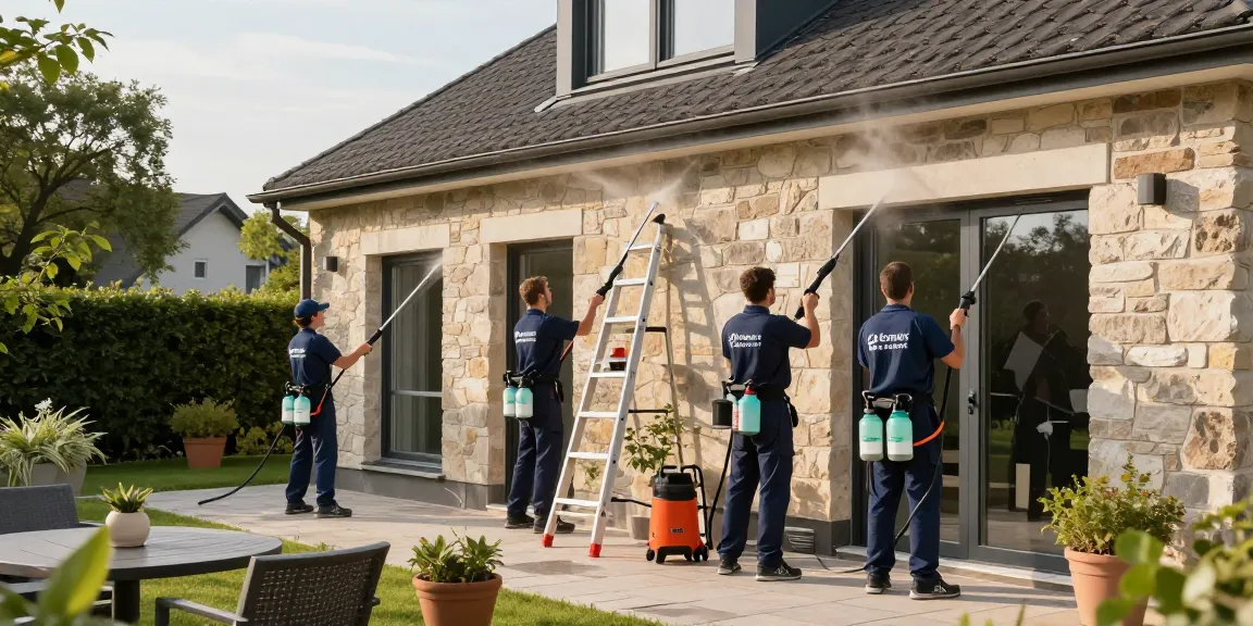 Professionelle Reinigung Wickede (Ruhr) von Fassaden und Terrassen durch erfahrenes Team mit umweltschonenden Mitteln.