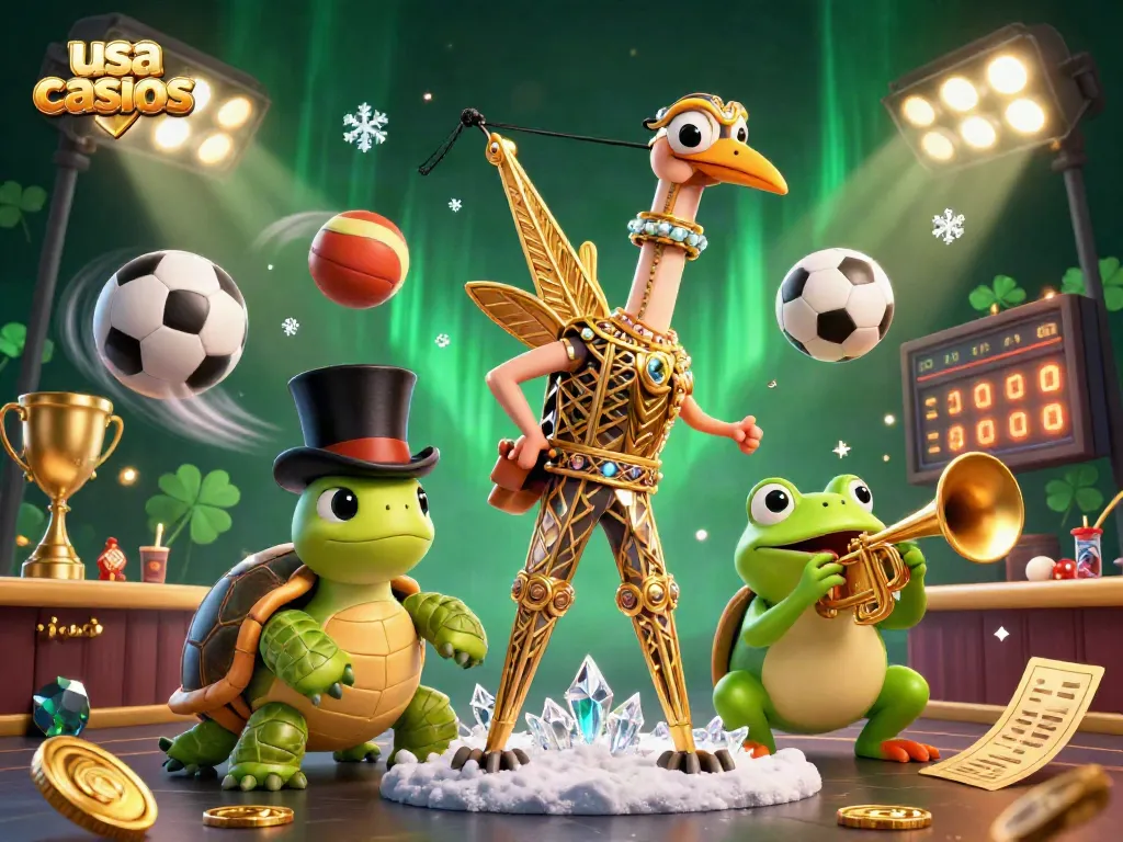 Engage with the vibrant usa casinos scene featuring lively characters and dynamic gaming elements.