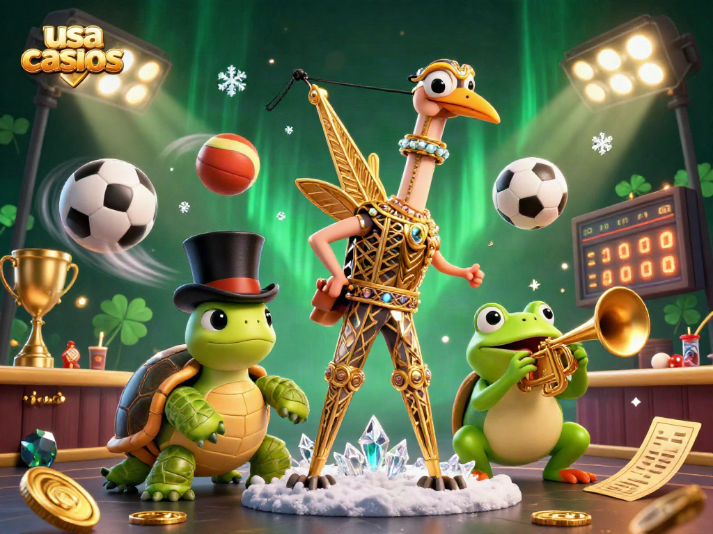 Engage with the vibrant usa casinos scene featuring lively characters and dynamic gaming elements.