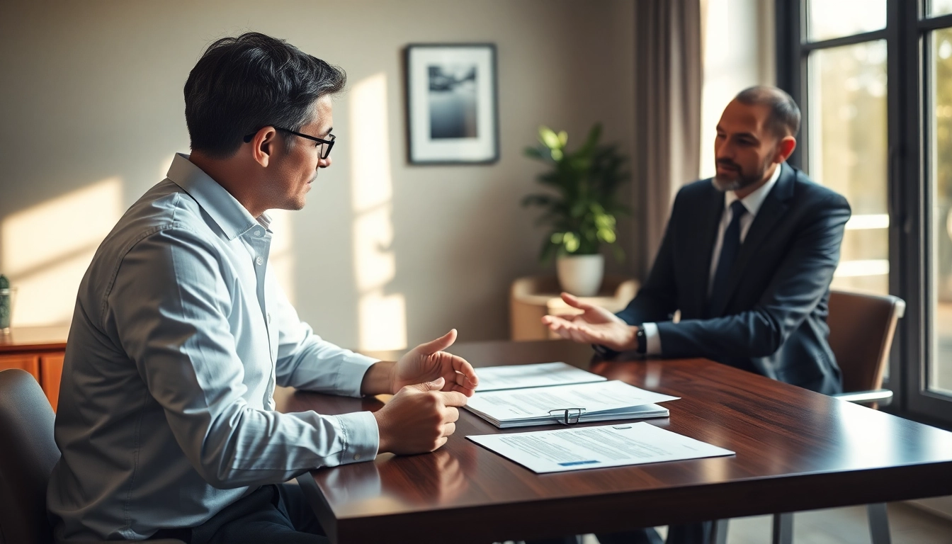 Lawyer explaining how alimony is calculated in NY to a couple during a consultation.