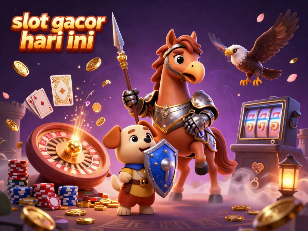 Engage with slot gacor hari ini featuring medieval knight and dynamic casino elements