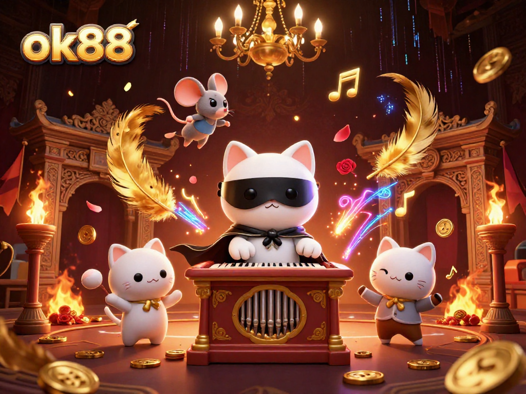 Engage with the exhilarating magic of ok88 at an ornate casino with thrilling game elements.
